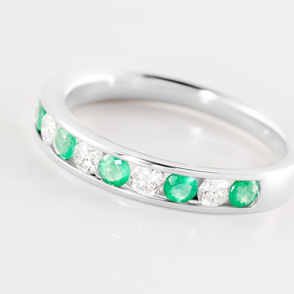 Carol Damen Ring Wei&szlig;gold 585 (14 Karat) Diamant Wei&szlig; 0,24 ct