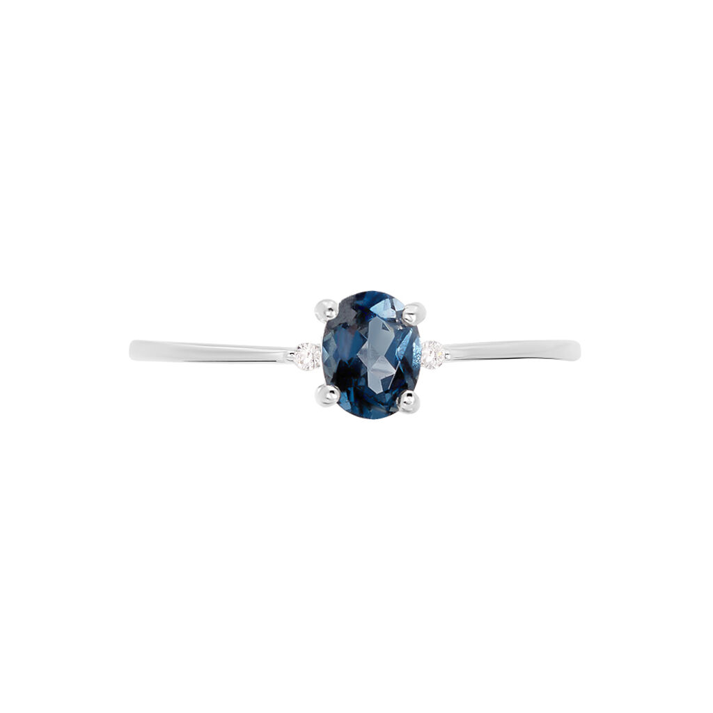 Bague Or Weiss Janah Topaze Et Oxydes - Spannringe Damen | OROVIVO