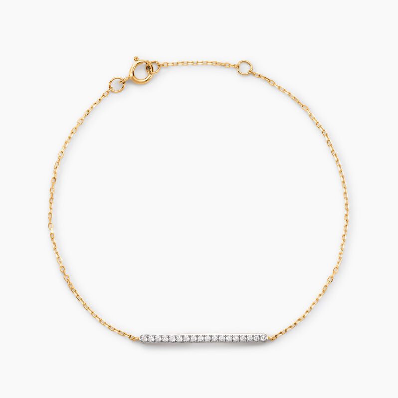 Bracelet Beckah Or Jaune Oxyde De Zirconium - Spannringe Damen | OROVIVO