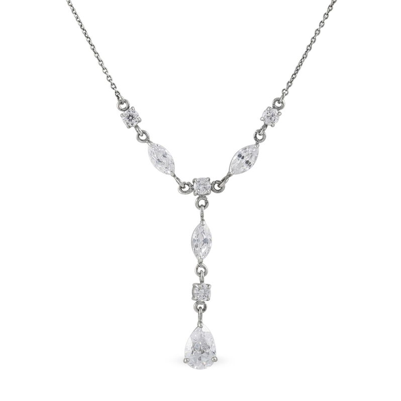 Collier Keyannaae Argent Blanc Oxyde De Zirconium - Spannringe Damen | OROVIVO