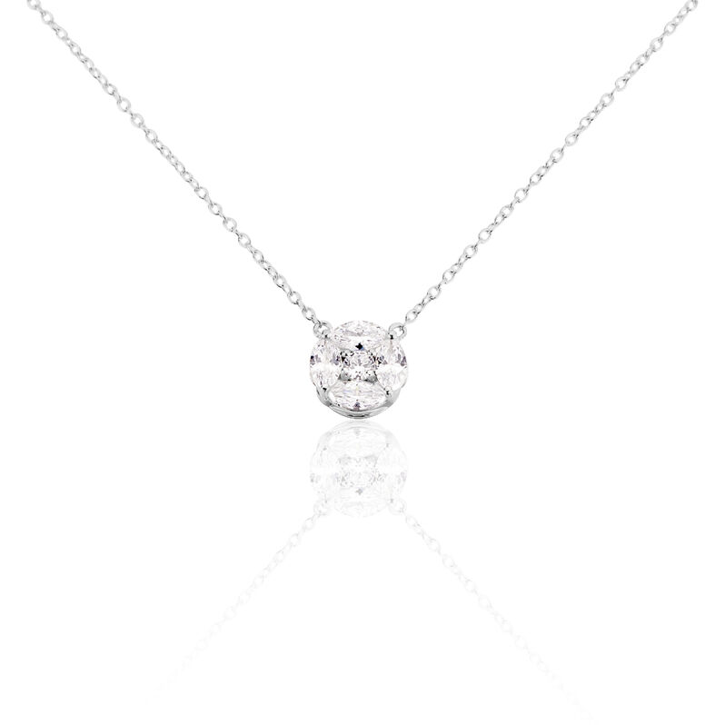 Damen Collier Silber 925 Zirkonia Wow - Halsketten Damen | OROVIVO