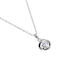 LUCY Damen Collier Silber 925 Zirkonia Wei&szlig; 0,87 ct Blume