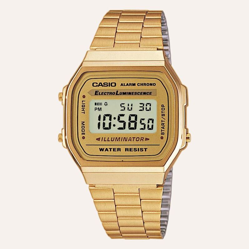 Orologio Uomo Casio G-Shock quadrante gold A168WG-9EF - Spannringe Herren | OROVIVO