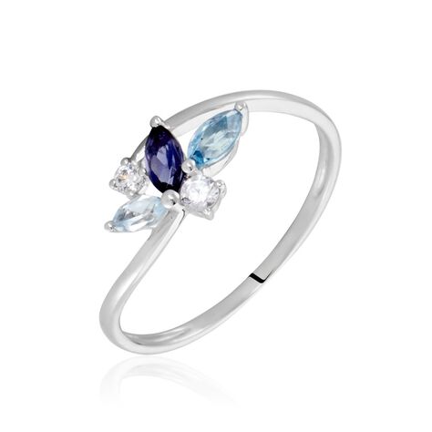 Damen Ring Weißgold 375 Lolit Violett 0,6ct Daurine  - Ringe mit Stein Damen | OROVIVO