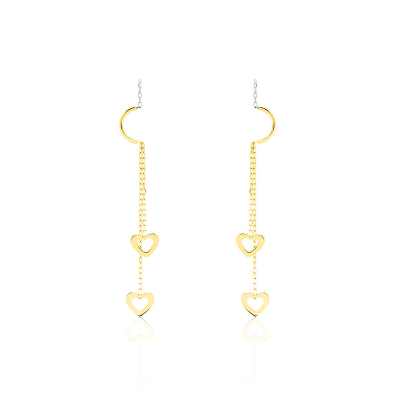 Boucles D'oreilles Pendantes Or Cœur - Spannringe Damen | OROVIVO