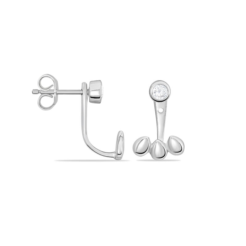 Bijoux D'oreilles Argent Rhodie - Spannringe Damen | OROVIVO
