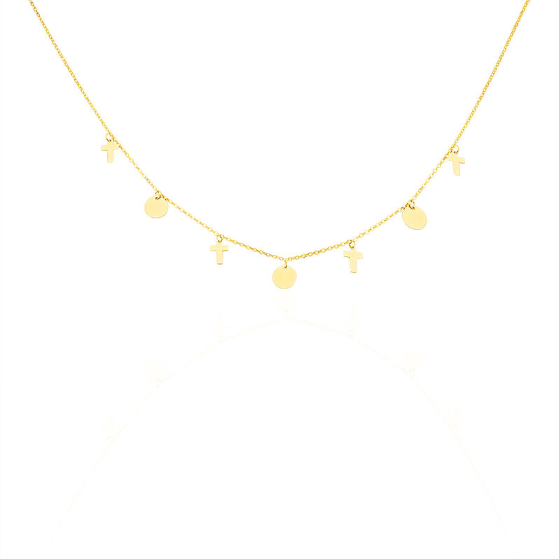Halskette Gold 375 Kreuz - Halsketten Familie | OROVIVO
