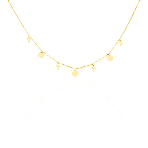 Halskette Gold 375 Kreuz - Halsketten Familie | OROVIVO