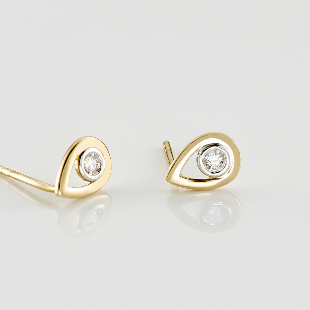 Boucles D'oreilles Or Jaune Fidelia - Spannringe Damen | OROVIVO