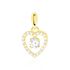 Anh&auml;nger Gold 375 Zirkonia Herz