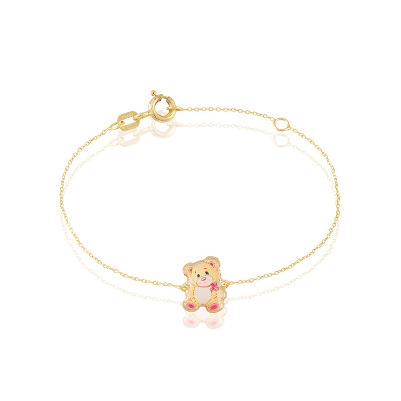 Bracelet Miniar Ourson Or Jaune - Spannringe Kinder | OROVIVO
