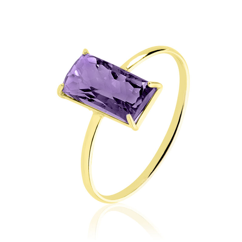 Bague Or Jaune Amethyste - Spannringe Damen | OROVIVO