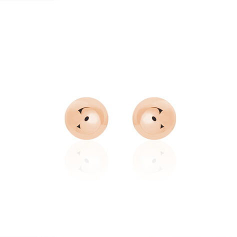 Damen Ohrstecker Silber 925 Rosé Vergoldet 6mm - Ohrstecker Damen | OROVIVO