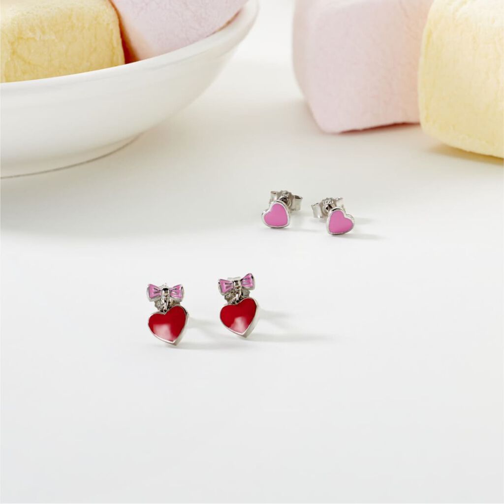 Kinder Ohrstecker Silber 925 Herz - Ohrstecker Kinder | OROVIVO