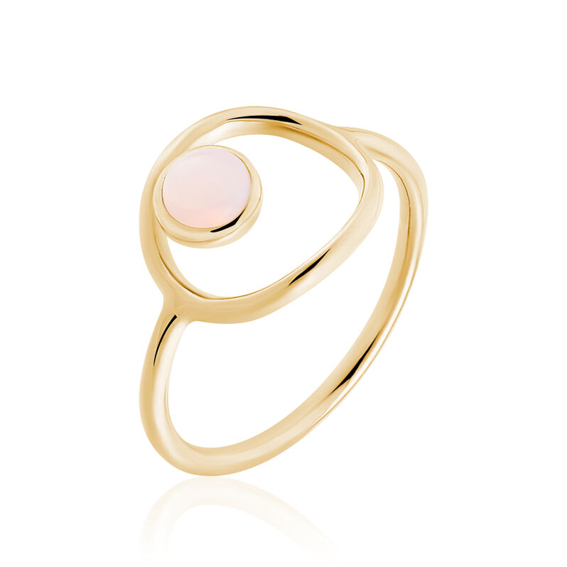 Bague Adhara Plaque Or Jaune Opale - Spannringe Damen | OROVIVO