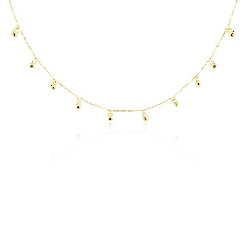 FARRI Damen Collier Gold 375 (9 Karat) Ball B 0,2 mm - Halsketten Damen | OROVIVO