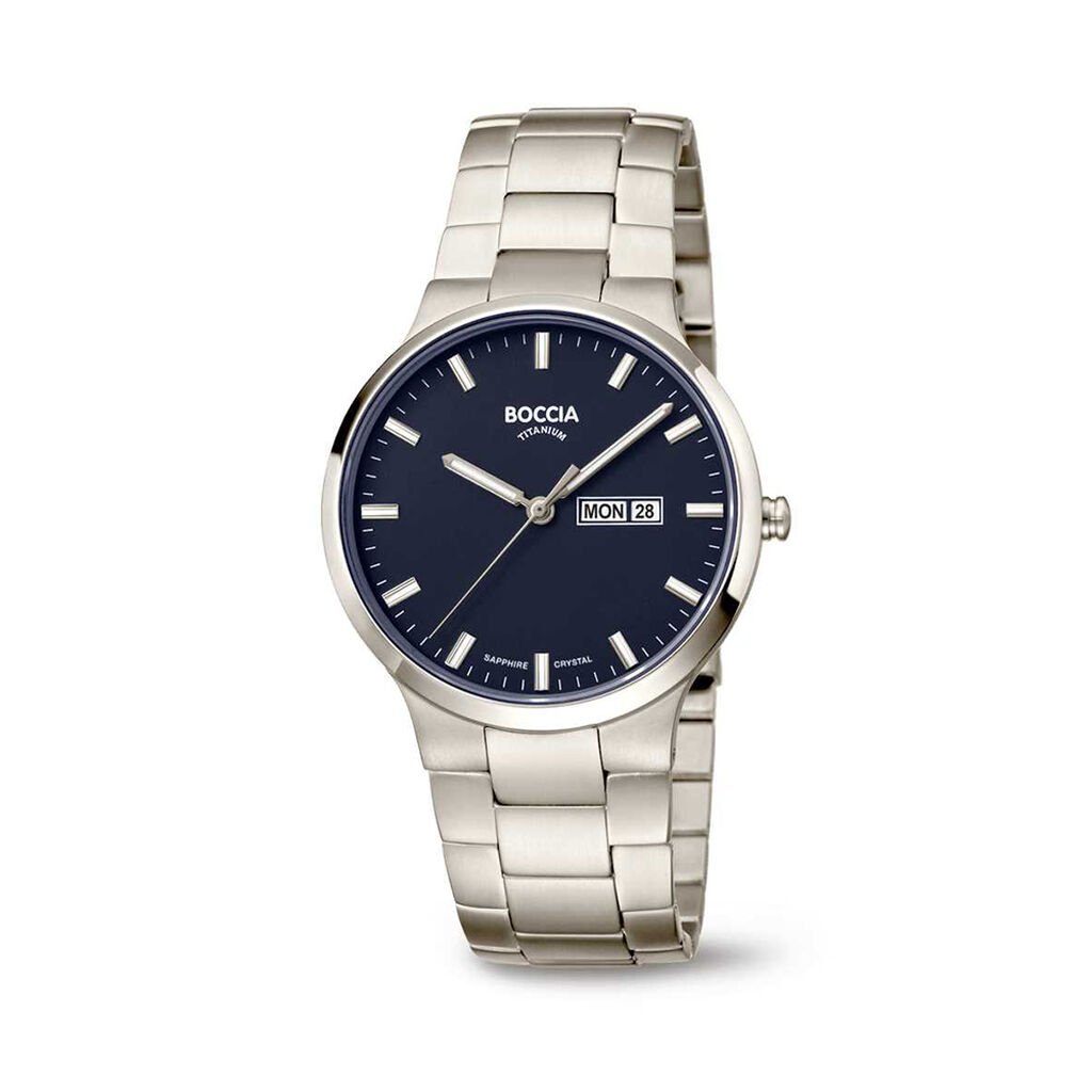 BOCCIA Titanium Herrenuhr Classic Quarz 3649-02, Uhr ohne Stein