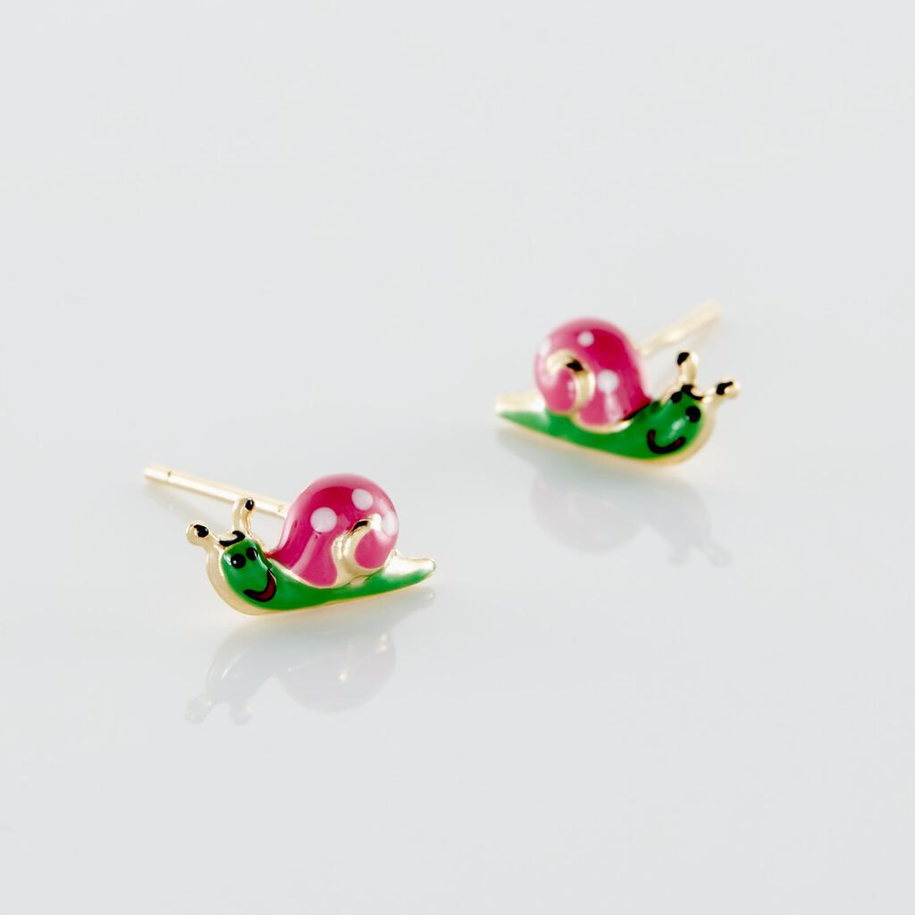 Kinder Ohrstecker Gold 375 Schnecke - Ohrstecker Kinder | OROVIVO