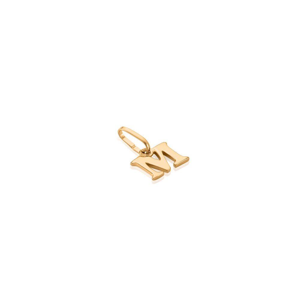 ALPHABET Unisex Anh&auml;nger Gold 375 (9 Karat) Buchstabe M