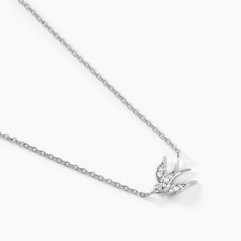 Collier Marilla Argent Weiss Oxyde De Zirconium - Spannringe Damen | OROVIVO