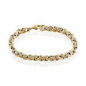 Herren Armkette Königskette Edelstahl vergoldet - Armketten  | OROVIVO