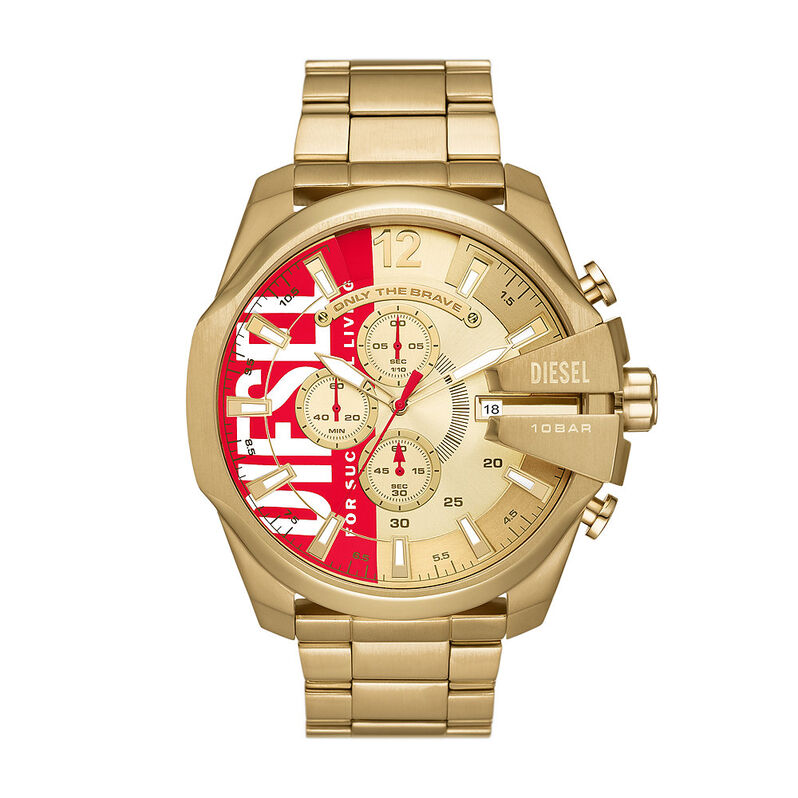 Montre Diesel Mega Chief Doré - Spannringe Herren | OROVIVO