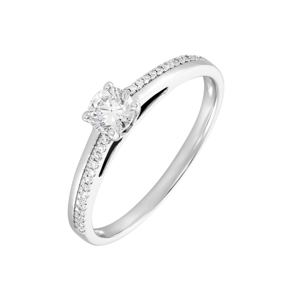 Thumbnail - Damen Ring Weißgold 375 Diamant 0,32ct Alexandra , Ring mit Stein
