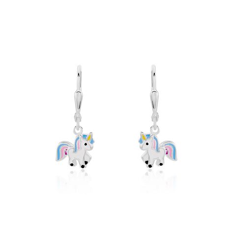 Kinder Ohrringe Lang Silber 925 Einhorn Aadhya  - Ohrringe Kinder | OROVIVO