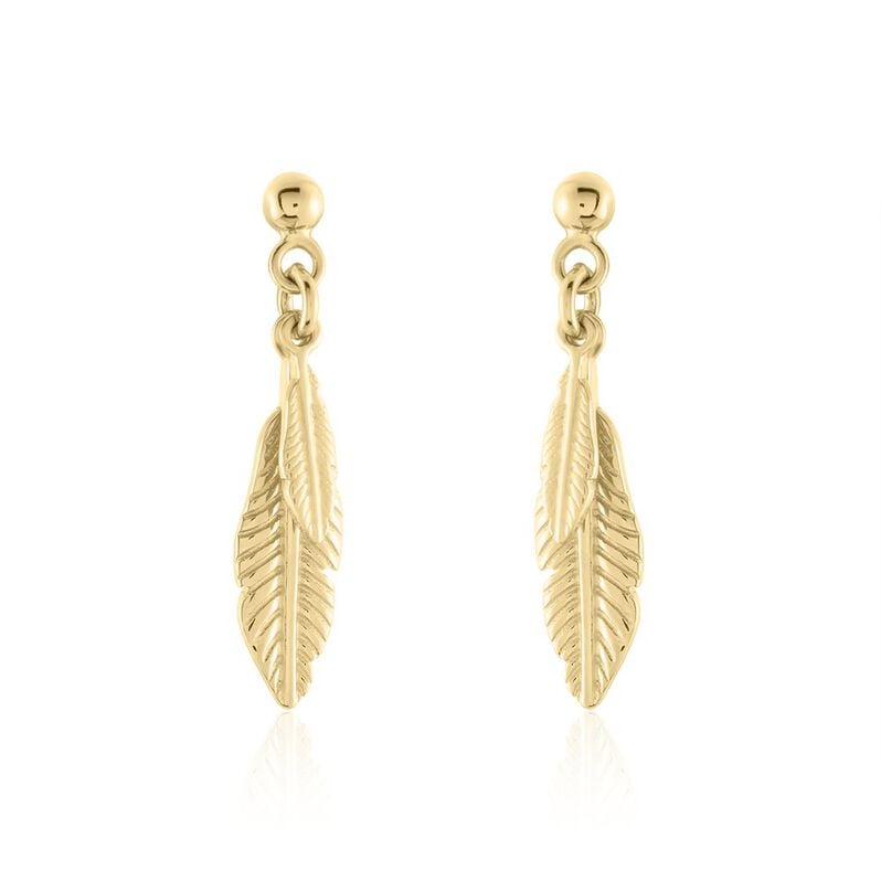 Boucles D'oreilles Pendantes Plaque Or Kai - Spannringe Damen | OROVIVO