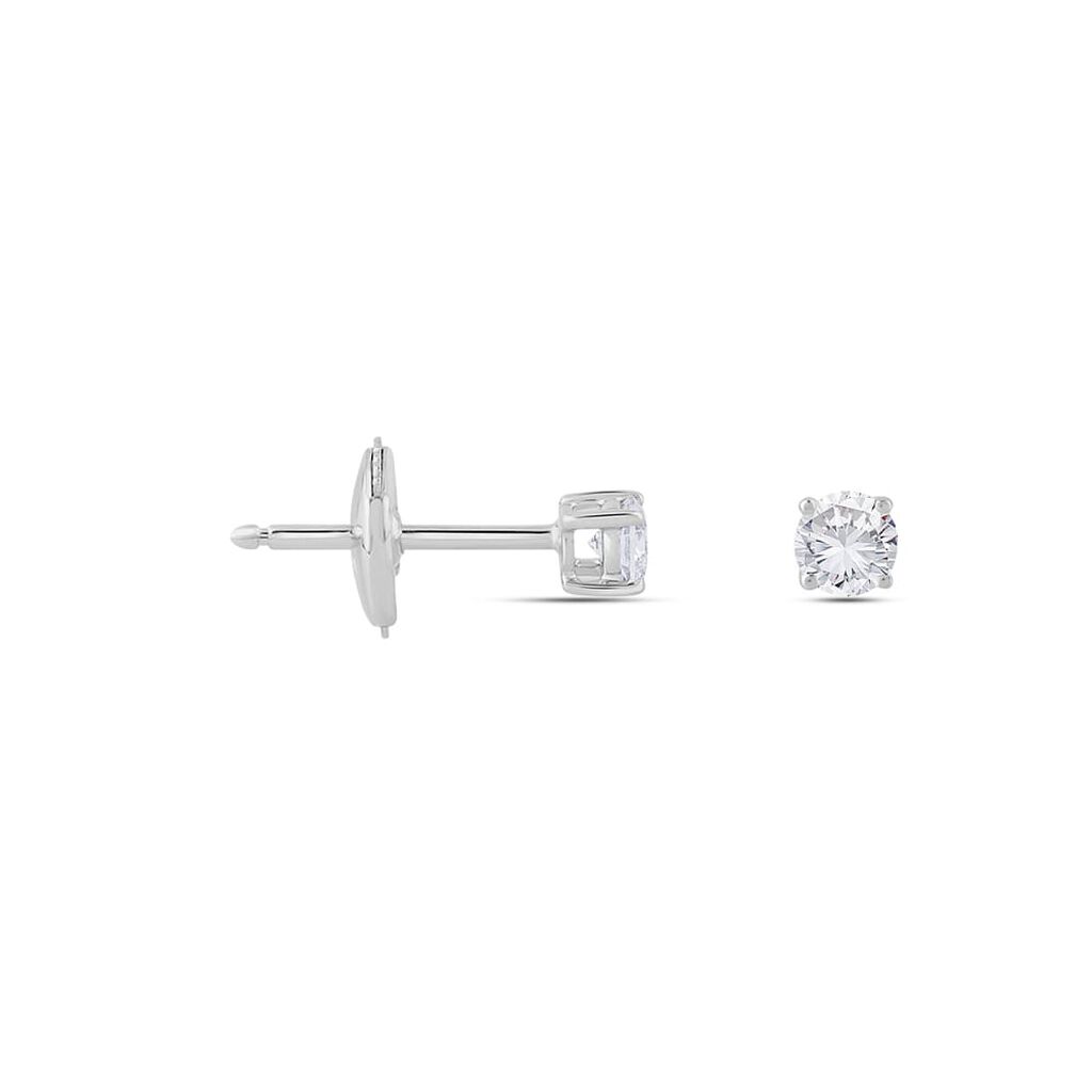 Damen Ohrstecker Weißgold 750 synthetischer Diamant 0,31ct Symphonie  - Ohrstecker Damen | OROVIVO