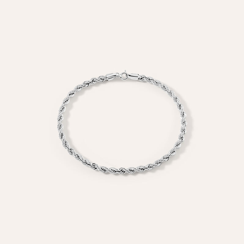 Bracciale Catena L'homme Or Oro Bianco - Spannringe Herren | OROVIVO