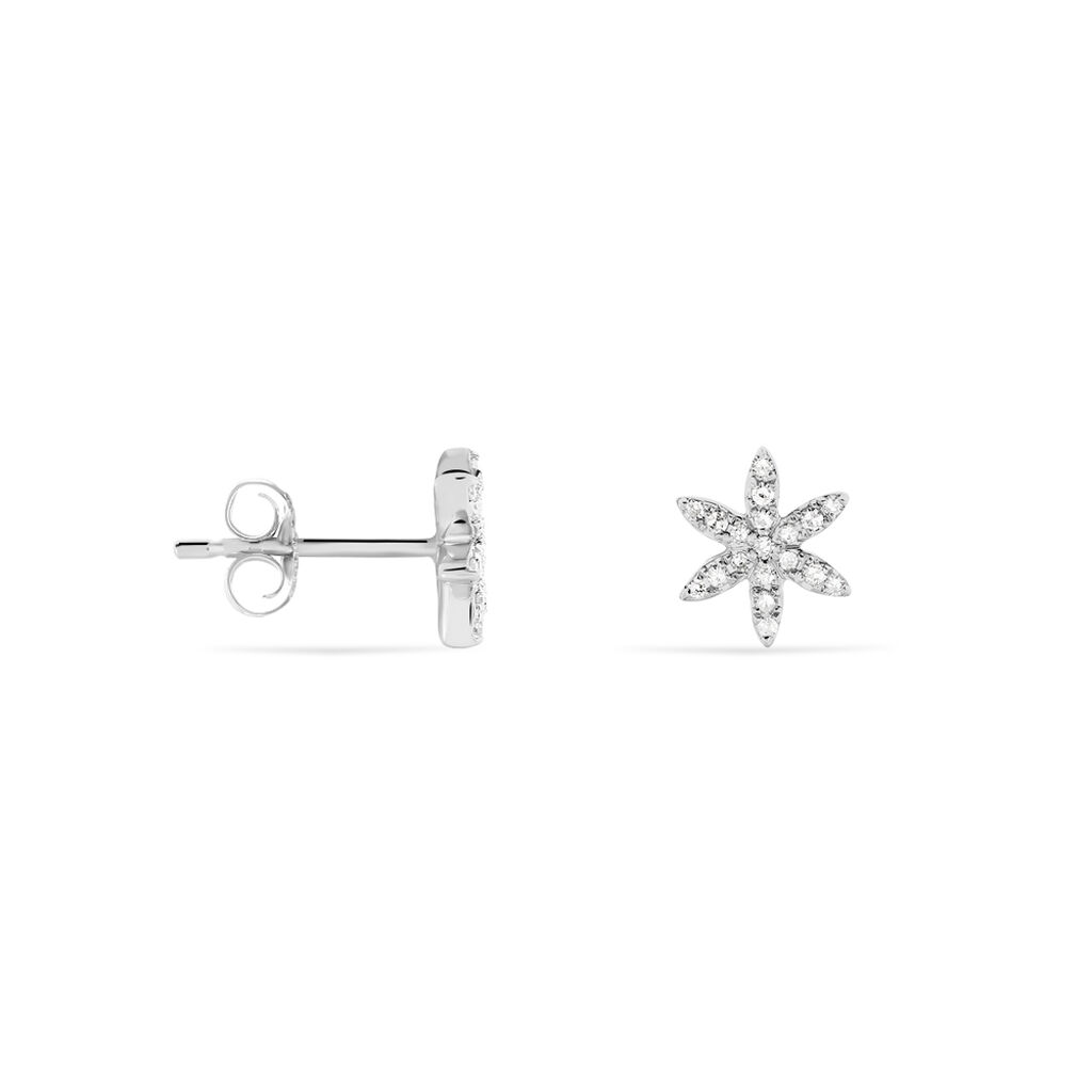 Boucles D'oreilles Or Blanc Andreia - Spannringe Damen | OROVIVO