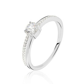 Damenring Silber 925 Zirkonia rhodiniert Sade - Ringe mit Stein Damen | OROVIVO