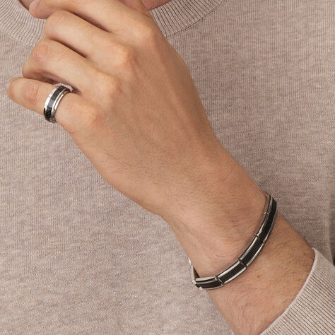 Herrenring Edelstahl Karbon Schwarz - Ringe Herren | OROVIVO