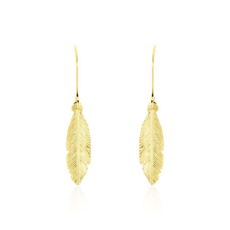 Boucles D'oreilles Pendantes Delphinium Or Jaune - Spannringe Damen | OROVIVO