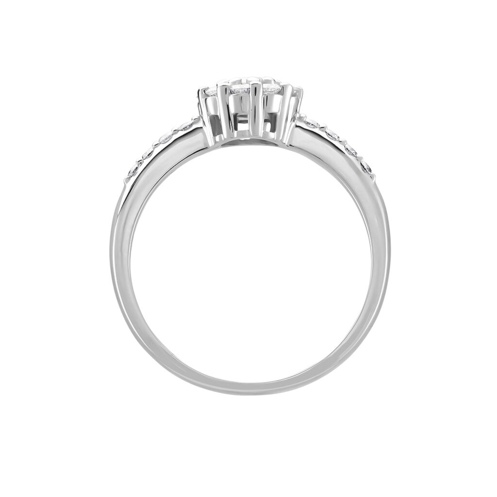 MARYN Damen Ring Wei&szlig;gold 750 (18 Karat) Diamant Wei&szlig; 0,5 ct