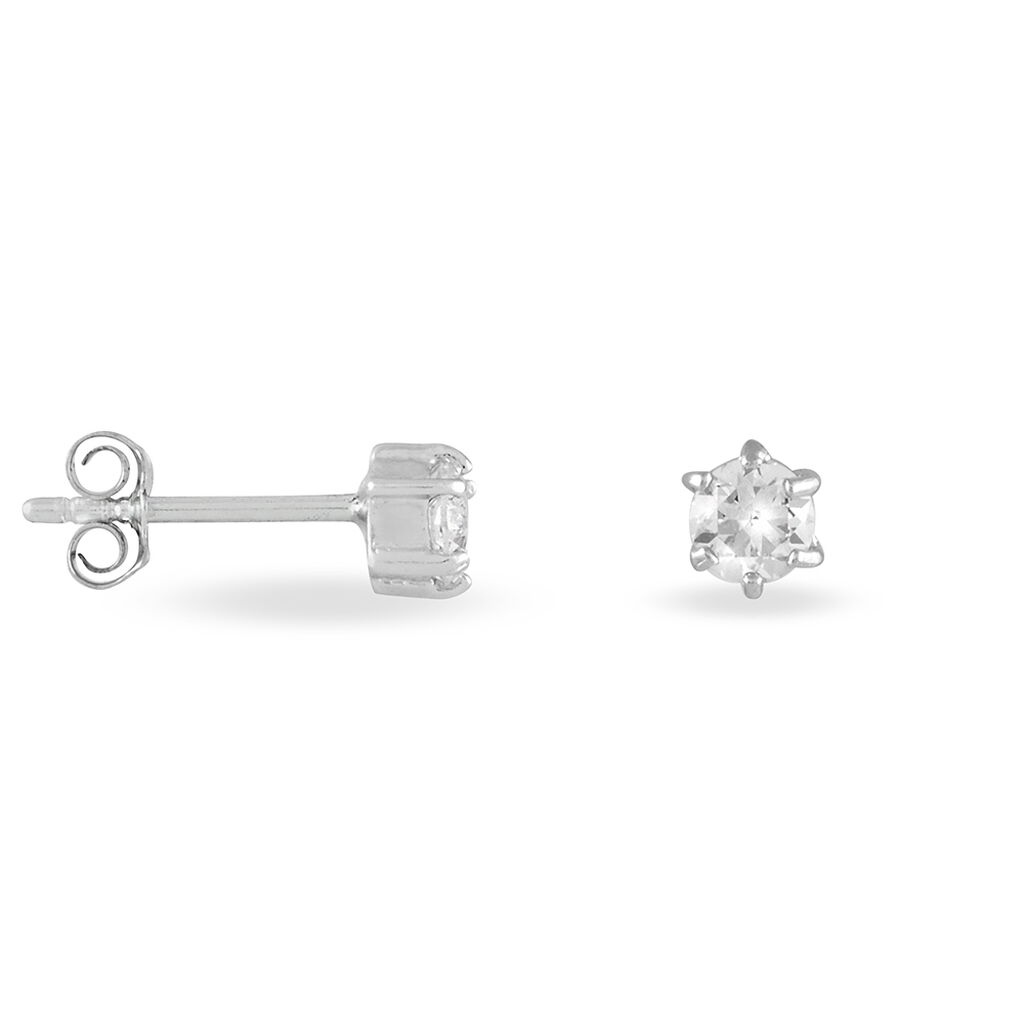 Damen Ohrstecker Silber 925 Zirkonia Petrine 4,00mm  - Ohrstecker Damen | OROVIVO