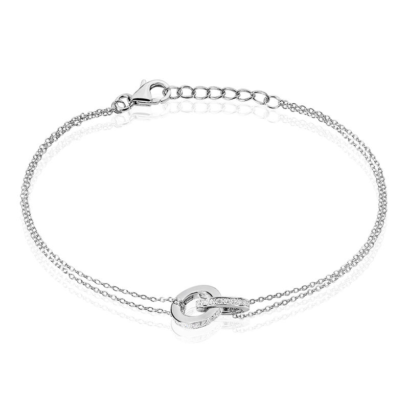Bracelet Elma Argent Cercles Oxydes - Spannringe Damen | OROVIVO