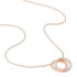 ABSOLU Damen Collier Gold Bicolor 375 (9 Karat) Diamant Wei&szlig; 0,07 ct Kreis