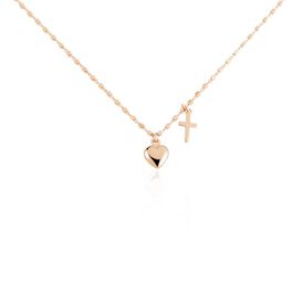 Damen Halskette Silber 925 Rosé Vergoldet Herz - Herzketten Damen | OROVIVO
