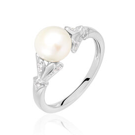 Damenring Silber 925 Zuchtperle Zirkonia - Cocktailringe Damen | OROVIVO