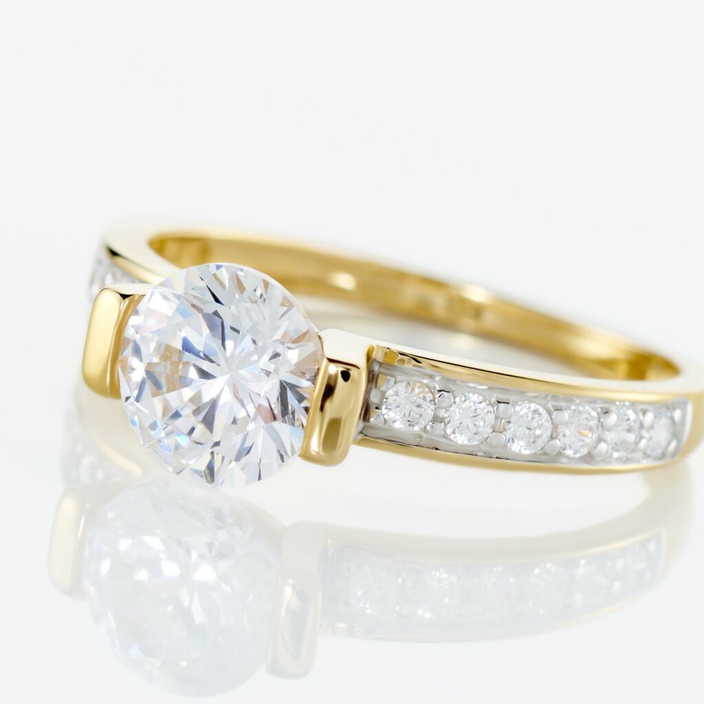 Damenring Gold 375 Zirkonia - Verlobungsringe Damen | OROVIVO