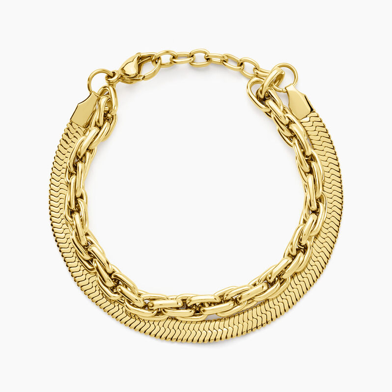 Bracelet Maddalena Acier Jaune - Spannringe Damen | OROVIVO
