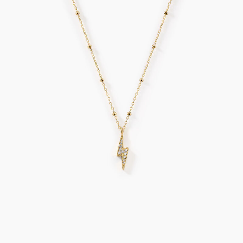 Collier Cy Acier Doré Cristal - Spannringe Damen | OROVIVO
