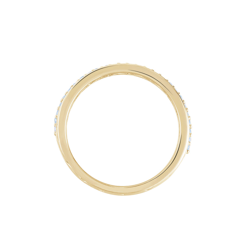 Damenring Messing Gold plattiert Zirkonia Zoila - Ringe mit Stein Damen | OROVIVO