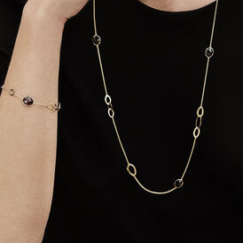 Damenarmband Gold 375 Brauner Quarz - Armbänder Damen | OROVIVO