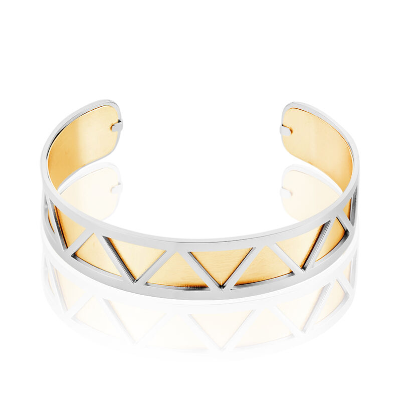Bracelet Jonc Acier Blanc - Spannringe Damen | OROVIVO
