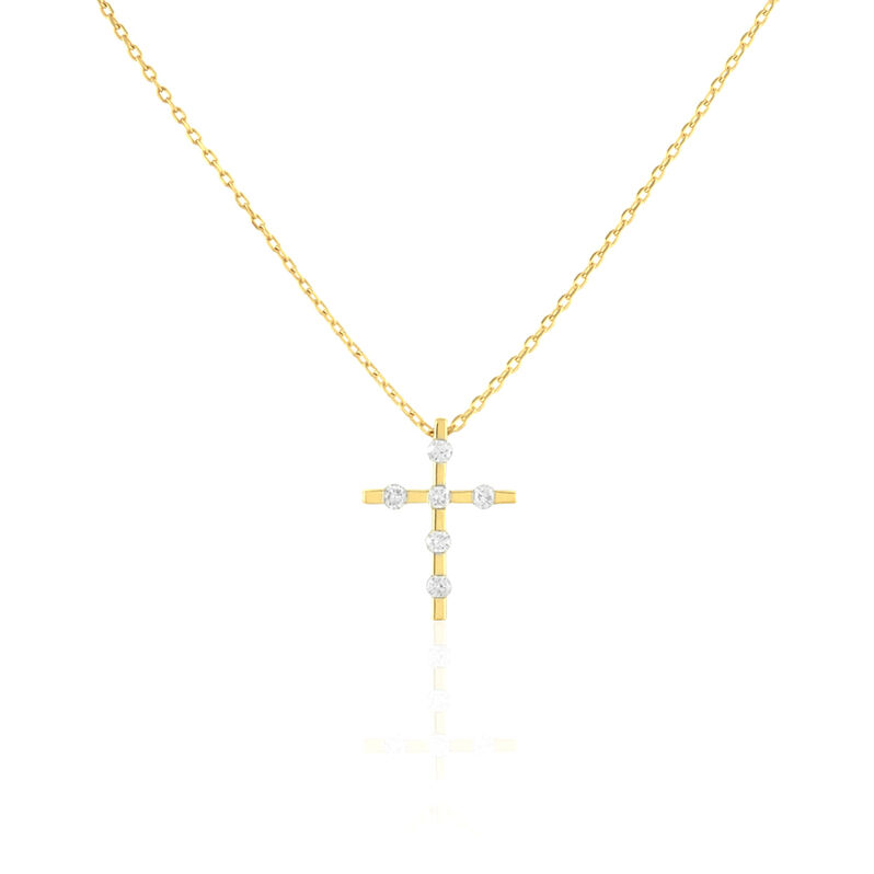 Collier Arthika Or Jaune Diamant - Spannringe Familie | OROVIVO