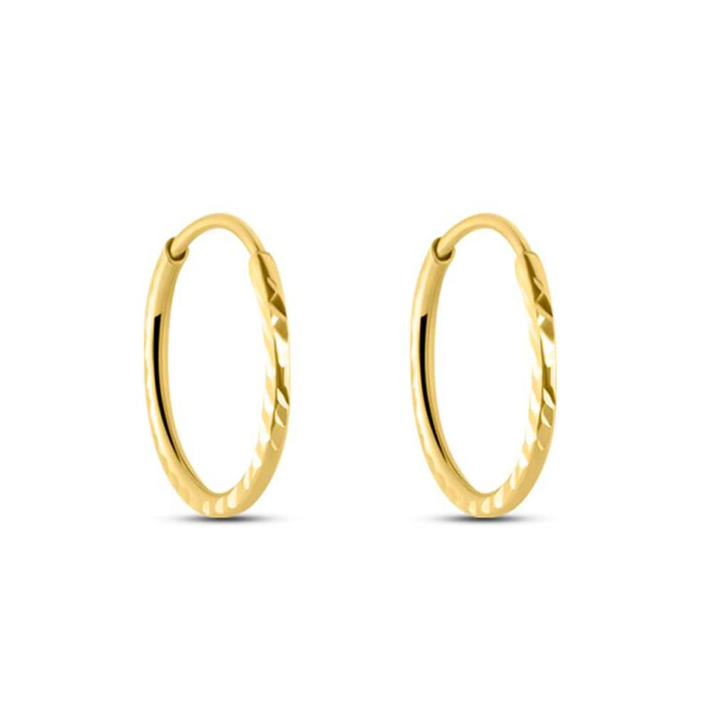 Orecchini A Cerchio Toujours Oro Giallo - Spannringe Damen | OROVIVO