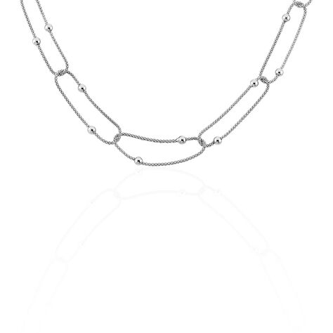 Damen Gliederkette Silber 925 Popcornkette - Halsketten Damen | OROVIVO